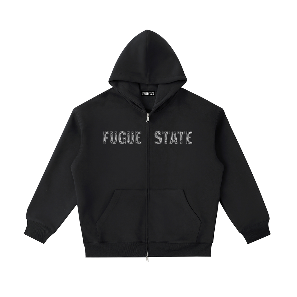 Chrome Double Zip Hoodie